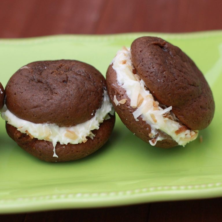 Almond Joy Gobs with Coconut Filling