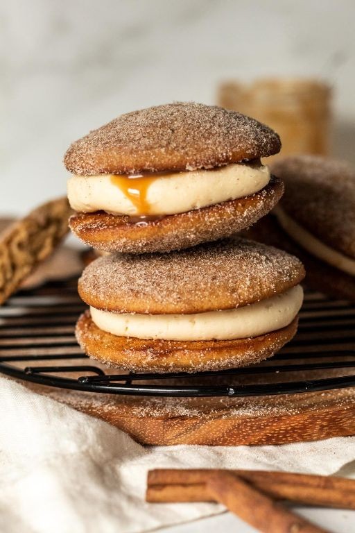 Apple Cinnamon Gobs with Brown Sugar Glaze