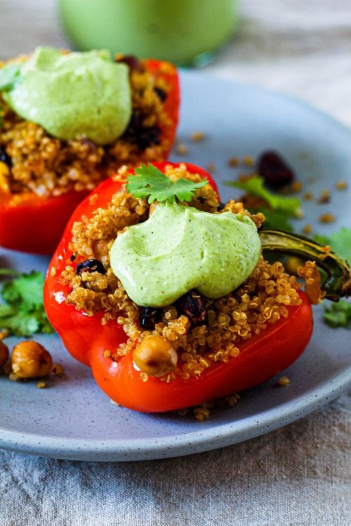 Avocado and Quinoa Stuffed Peppers
