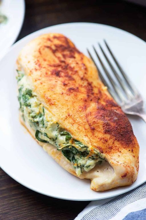 Avocado and Spinach Stuffed Chicken