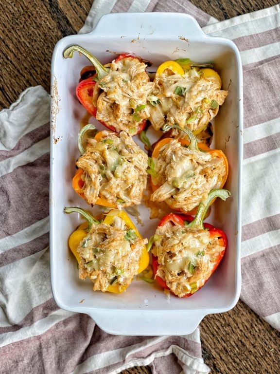Chicken Paprikash Stuffed Peppers