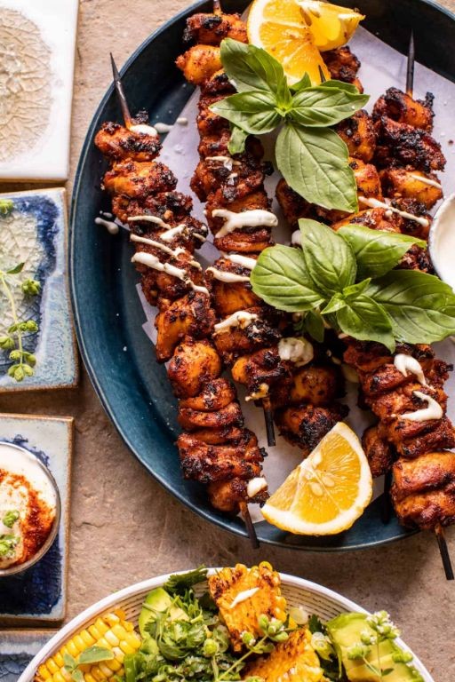 Grilled Chicken Paprikash Skewers