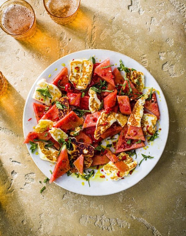 Halloumi and Watermelon Salad