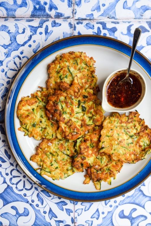 Halloumi and Zucchini Fritters