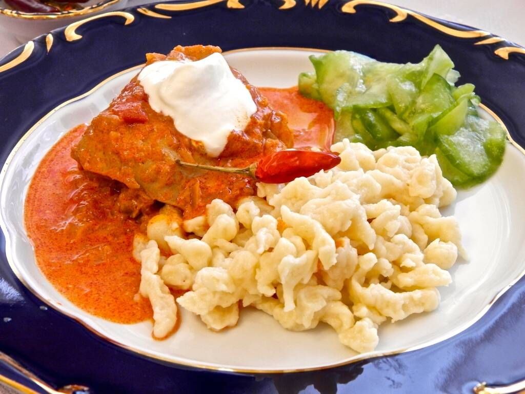 Hungarian Chicken Paprikash with Spaetzle
