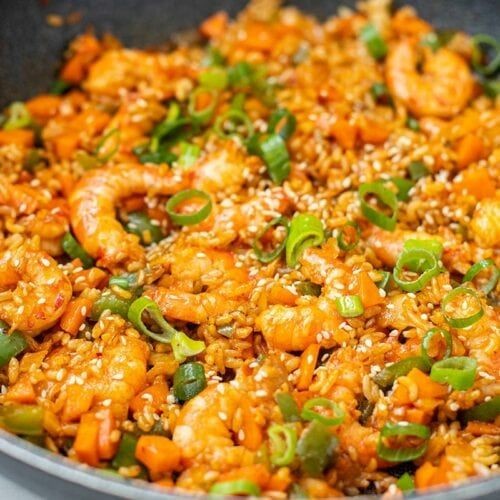 Kimchi Shrimp Fried Rice