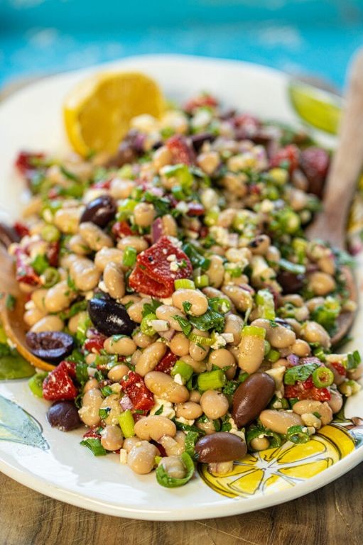 Mediterranean White Bean Salad with Lemon and Herbs
