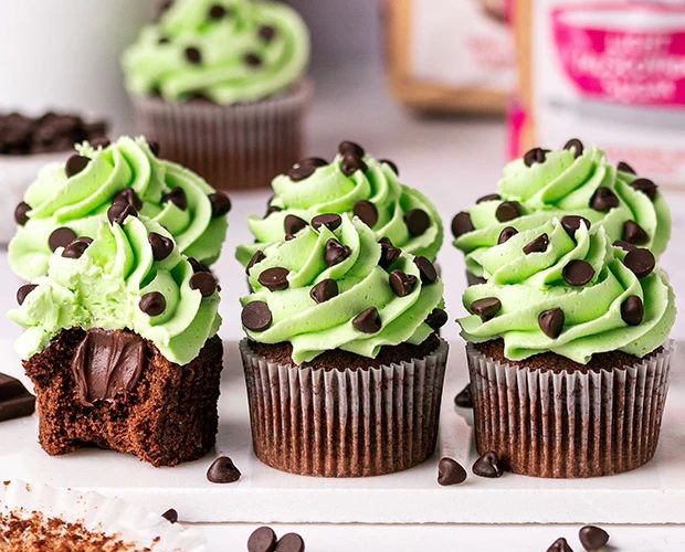 Mint Chocolate Chip Cupcakes