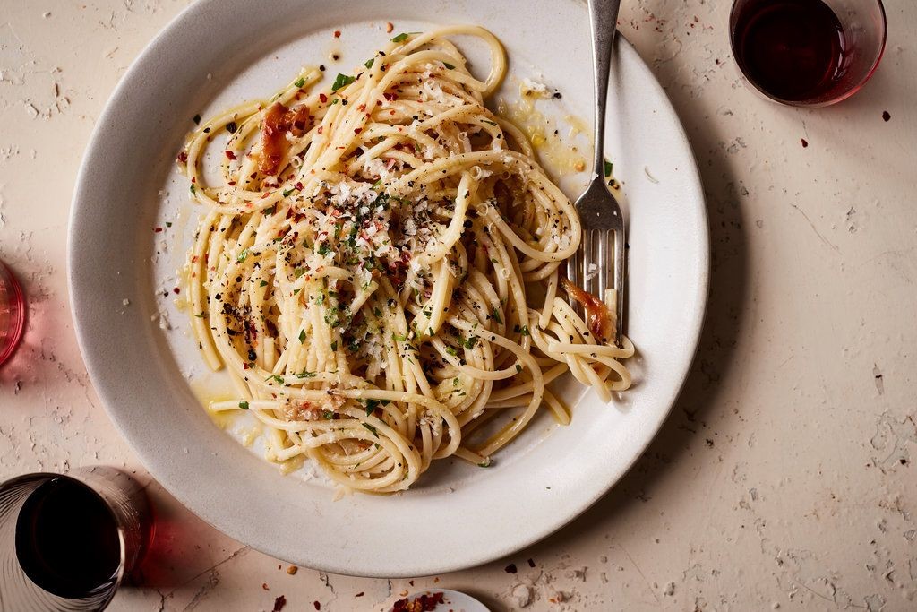 Roasted Garlic and Olive Oil Spaghetti