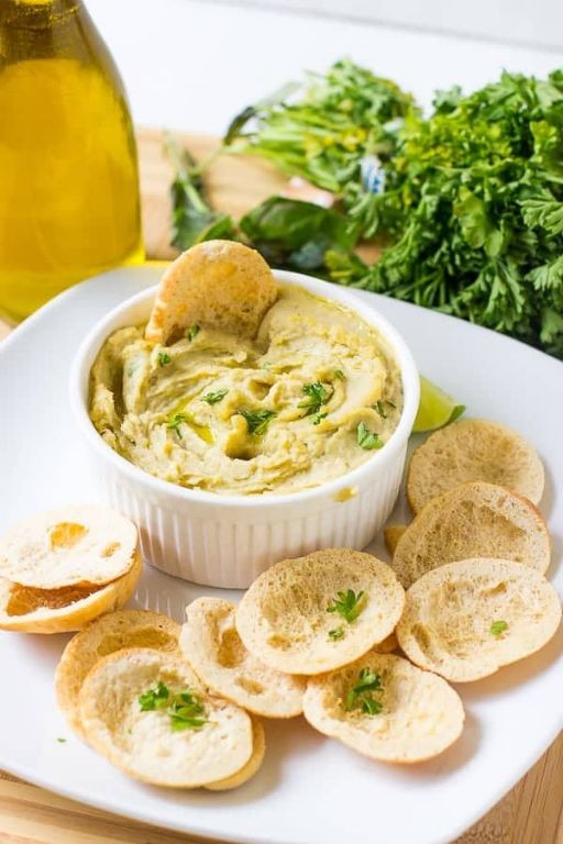 Roasted Garlic and White Bean Vegan Pesto