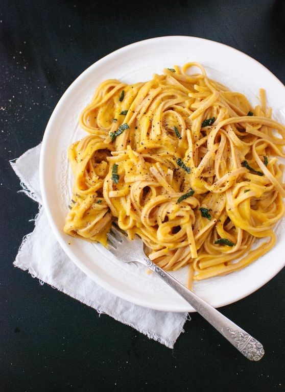 Spaghetti with Butternut Squash and Sage
