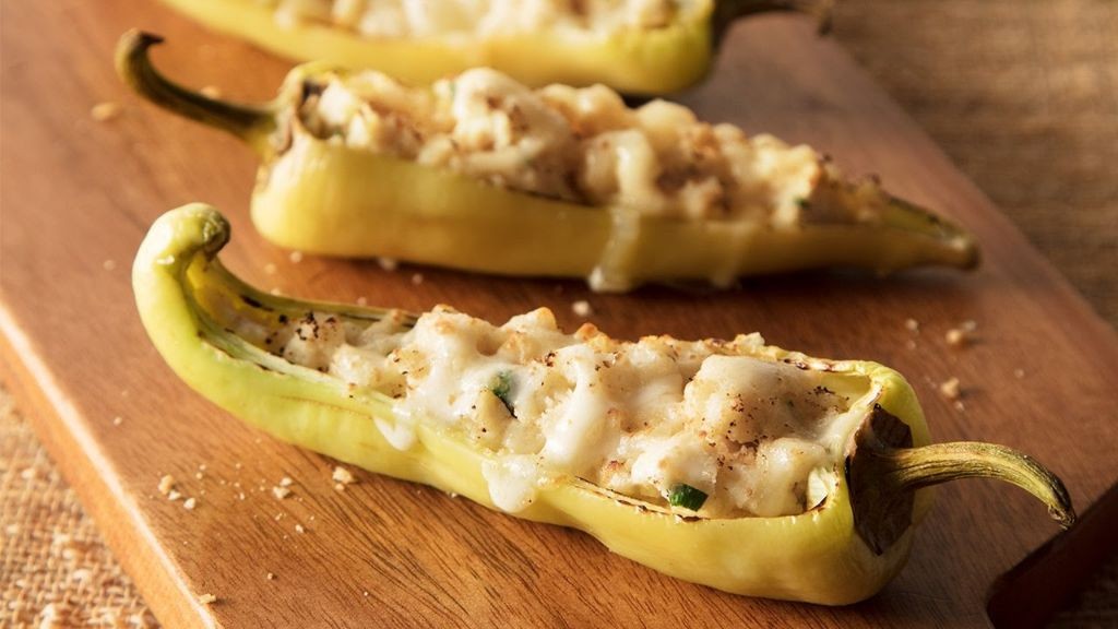 Stuffed Banana Peppers with Ricotta and Herbs