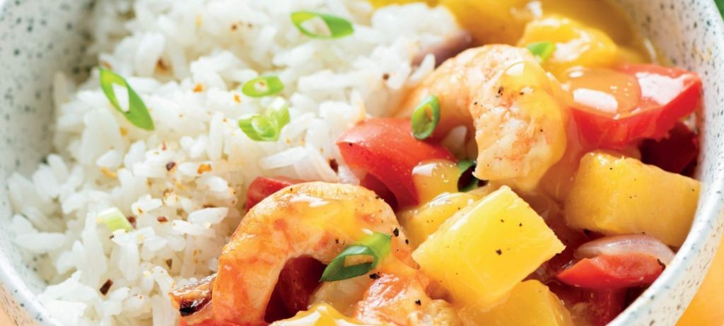 Sweet and Sour Shrimp Fried Rice