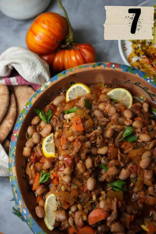 Turkish Barbunya Pilaki (Olive Oil Braised Beans)