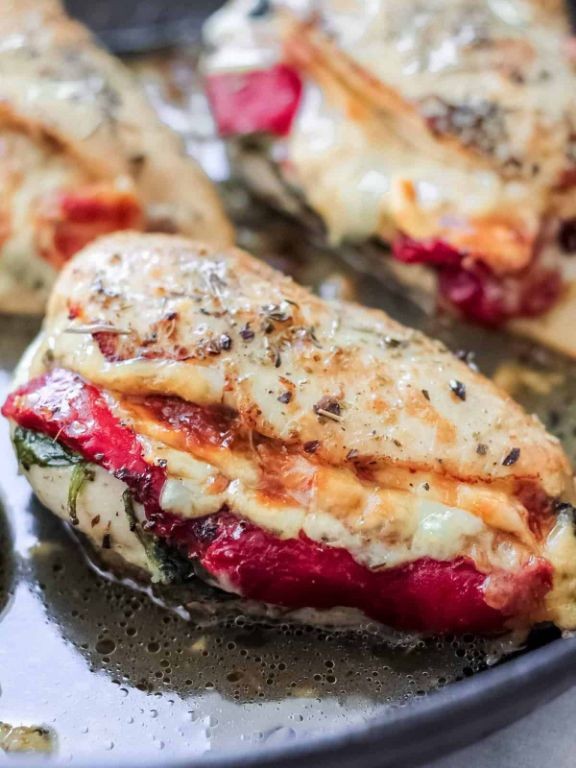 Tuscan Chicken Stuffed Peppers