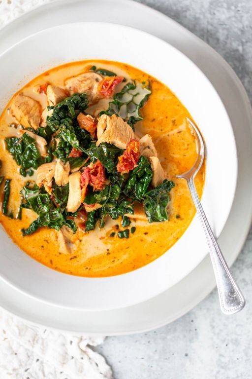 Tuscan Chicken and Kale Soup