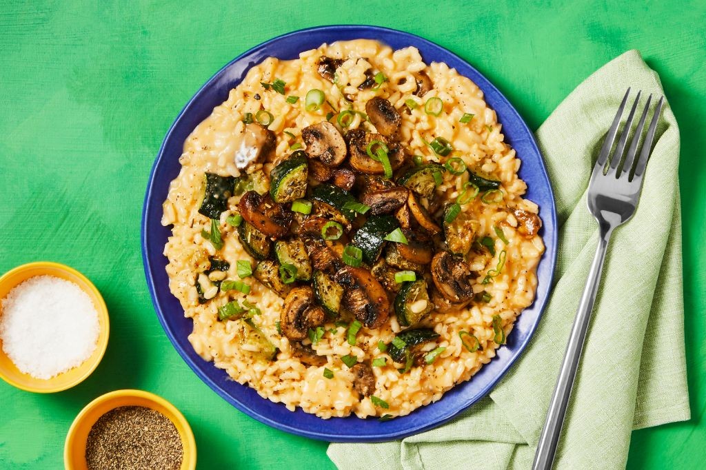 Tuscan Chicken and Mushroom Risotto