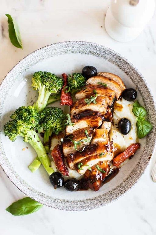 Tuscan Chicken with Balsamic Glaze