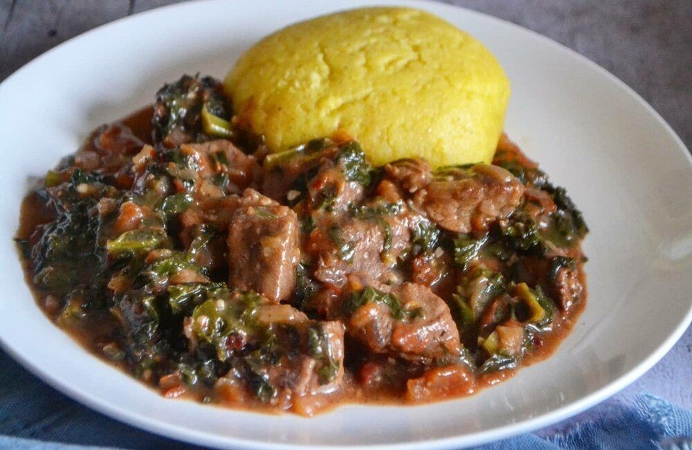 Zimbabwean Sadza with Beef Stew
