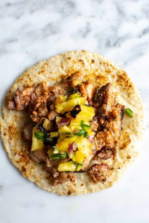 Al Pastor Gorditas with Grilled Pineapple