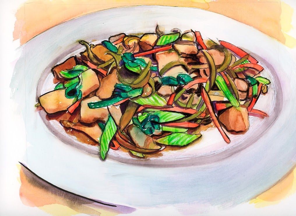 Alligator Tenderloin Stir-Fry with Peppers