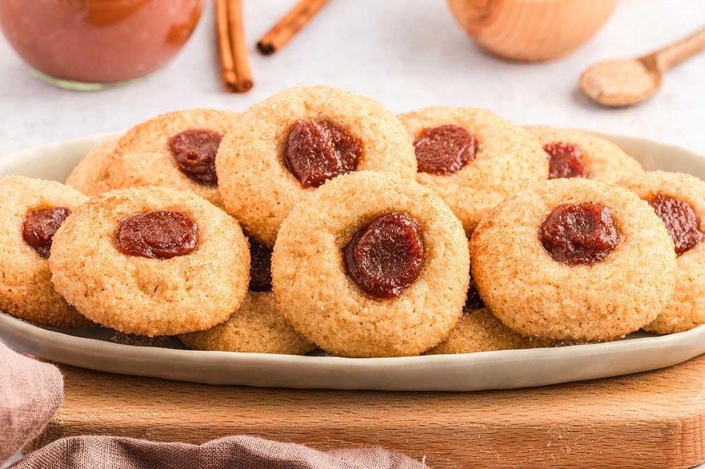 Apple Butter Thumbprint Cookies