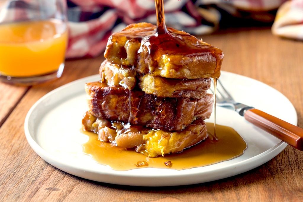 Apple Pie Filling Stuffed French Toast