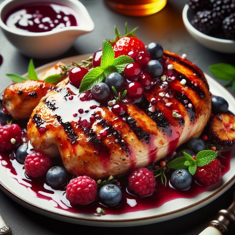 Aronia Berry Sauce for Grilled Chicken