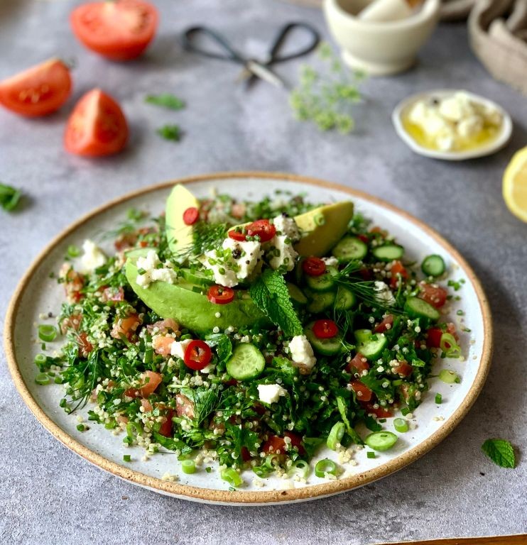 Avocado Lime Quinoa Tabouli