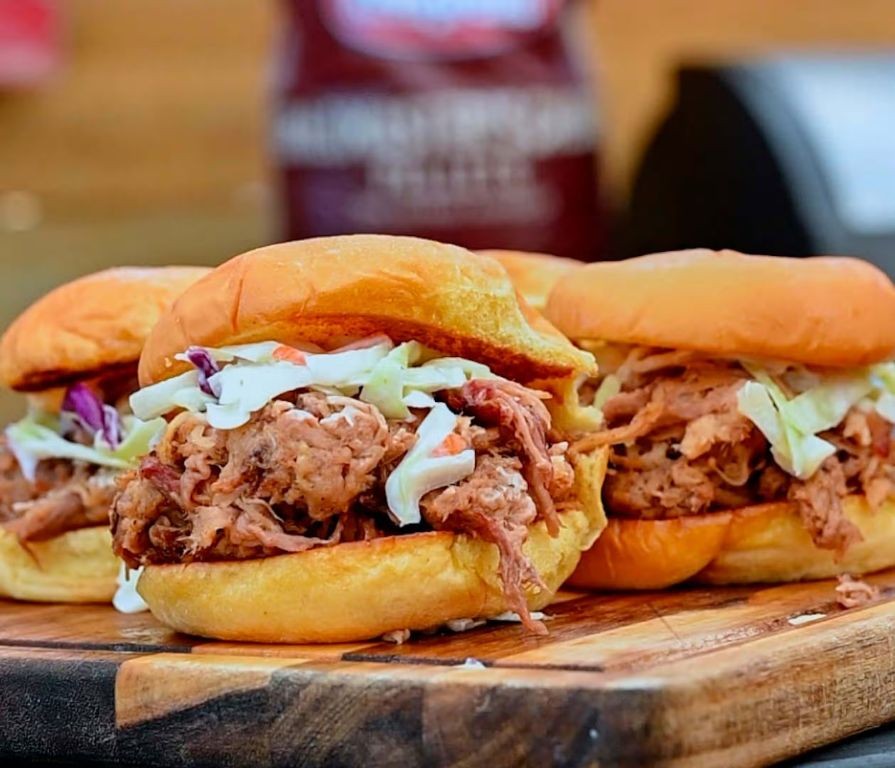 BBQ Pulled Pork Sliders with Coleslaw