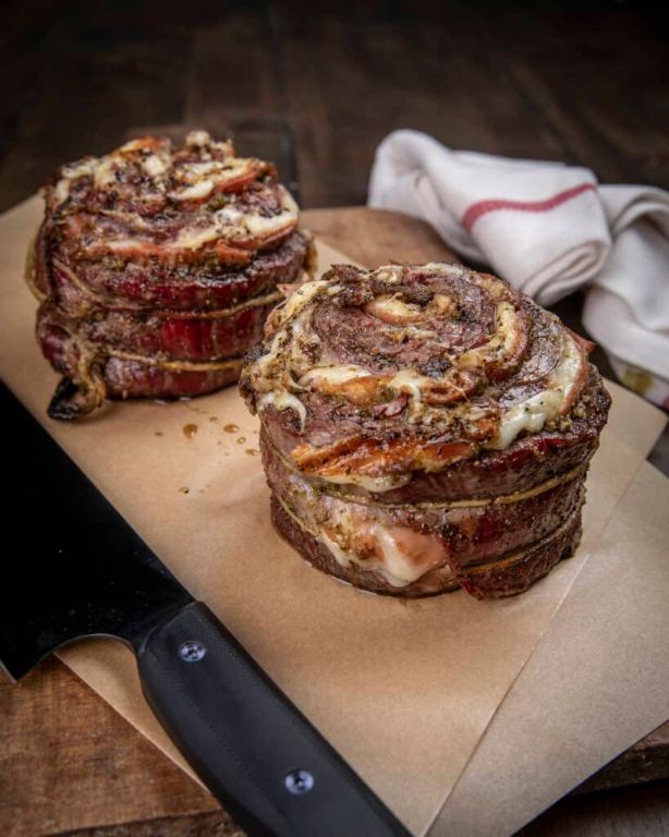 BBQ Ranch Flank Steak Pinwheels