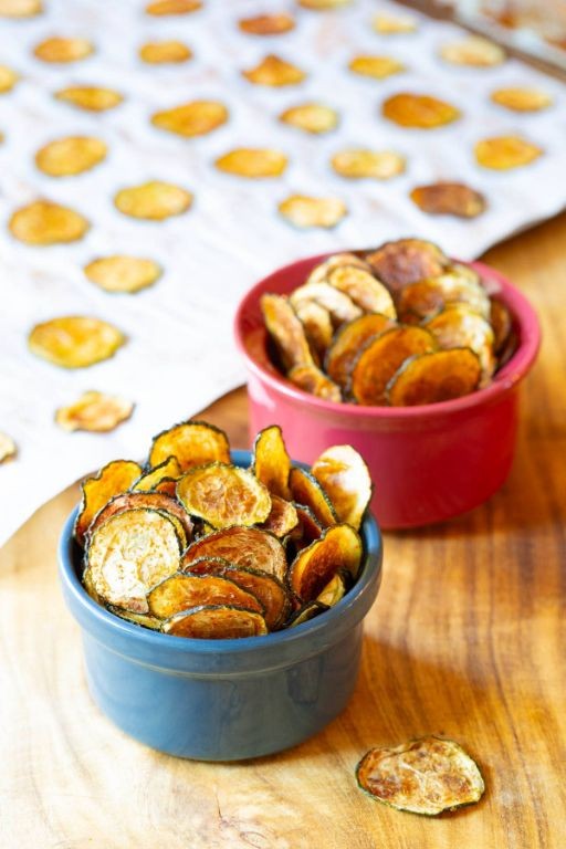 Baby Zucchini Chips with Sea Salt