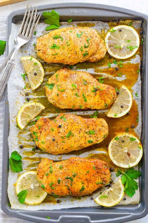 Baked Lemon Pepper Pork Chops
