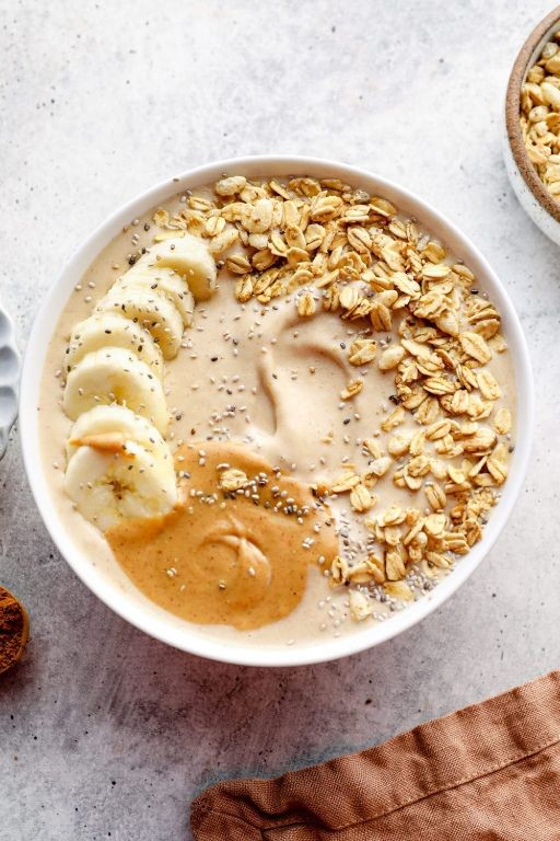 Banana Almond Butter Smoothie Bowl