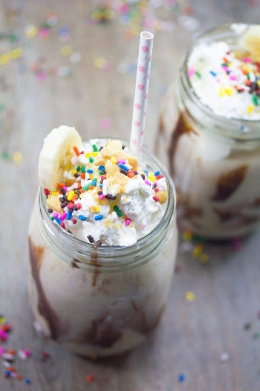 Banana Cupcake Vodka Smoothie