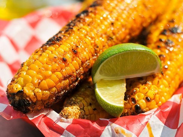 Banana Leaf Grilled Corn with Chili Butter