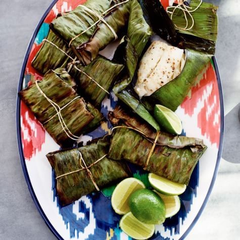Banana Leaf Wrapped Grilled Fish