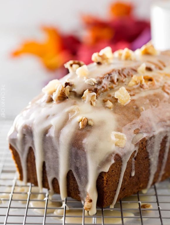 Banana Walnut Bread with Honey Glaze