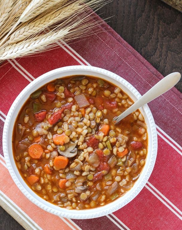 Barley and Lentil Vegan Stew