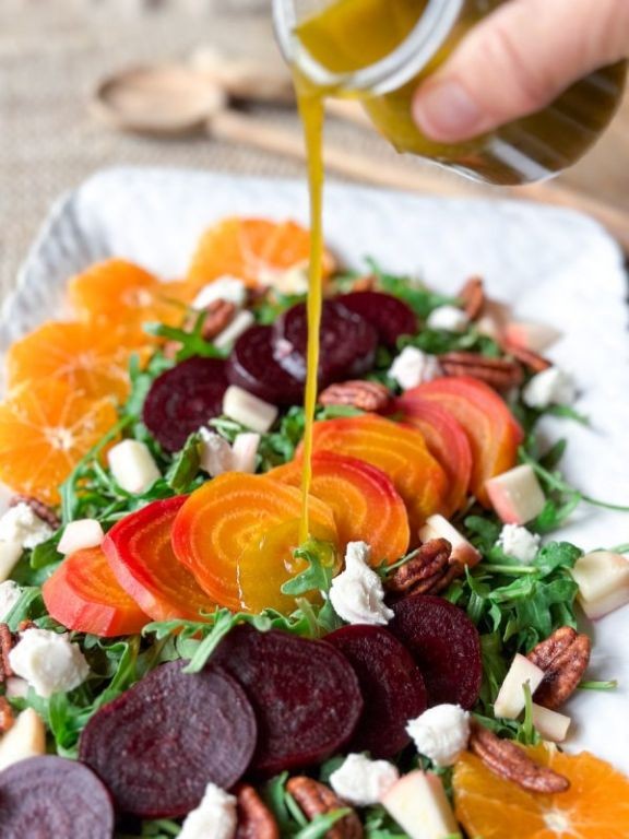 Beet and Arugula Salad with Citrus Dressing