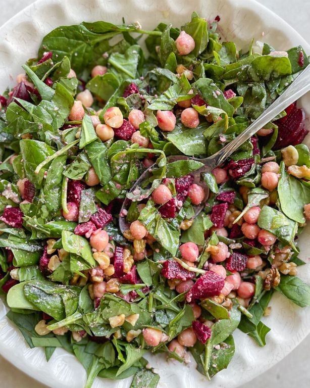 Beet and Chickpea Salad with Cumin Dressing