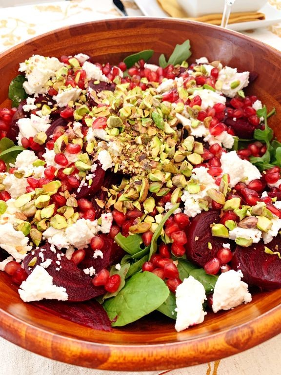 Beet and Pomegranate Salad with Pistachios