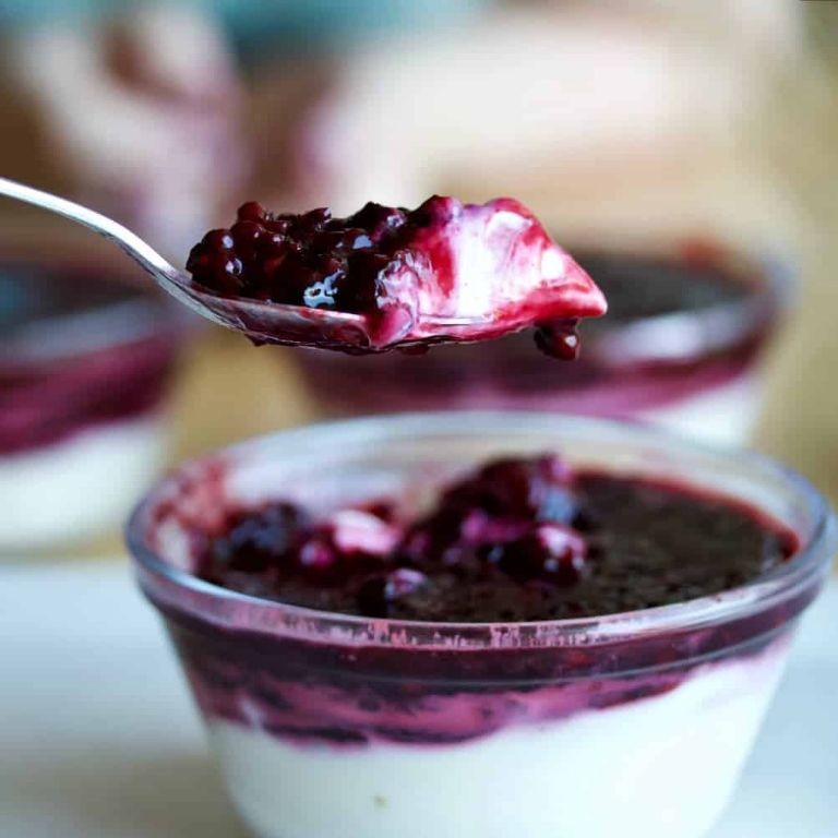 Blackberry Cream Cheese Jello Cups