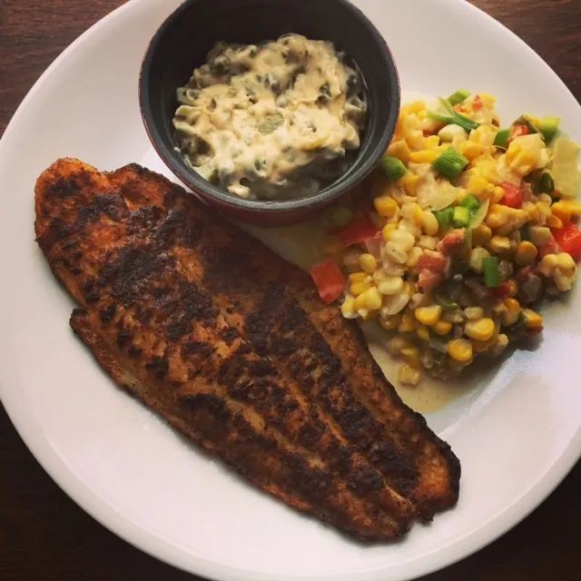 Blackened Catfish with Spicy Remoulade