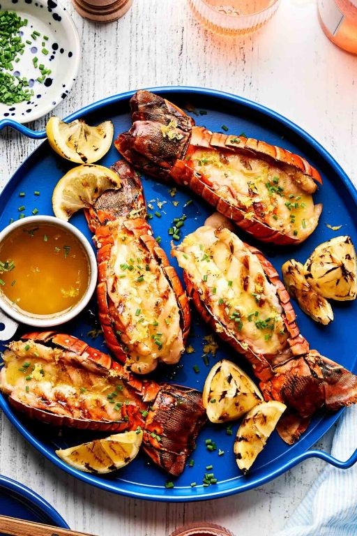 Blackened Lobster Tails with Drawn Butter