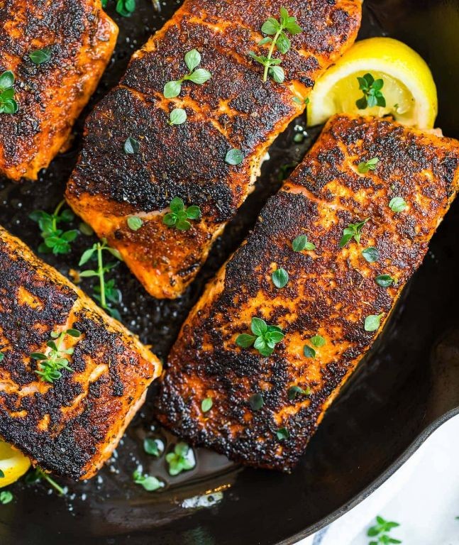Blackened Salmon Skillet Recipe