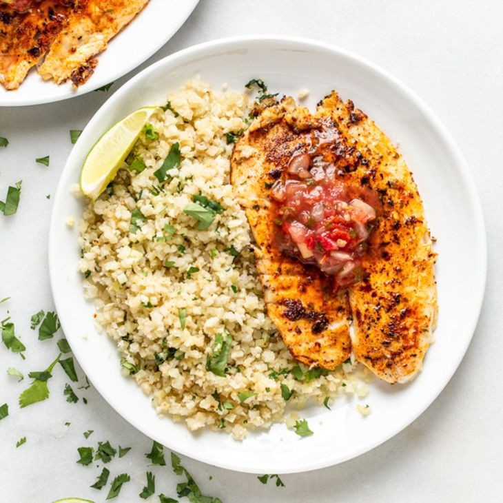Blackened Tilapia with Cilantro Lime Rice