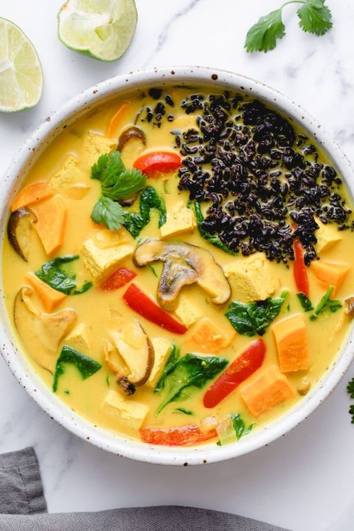 Blackened Tofu with Coconut Curry Sauce