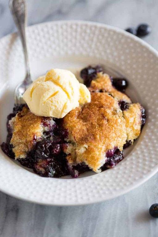 Blueberry Cobbler with Lemon Zest