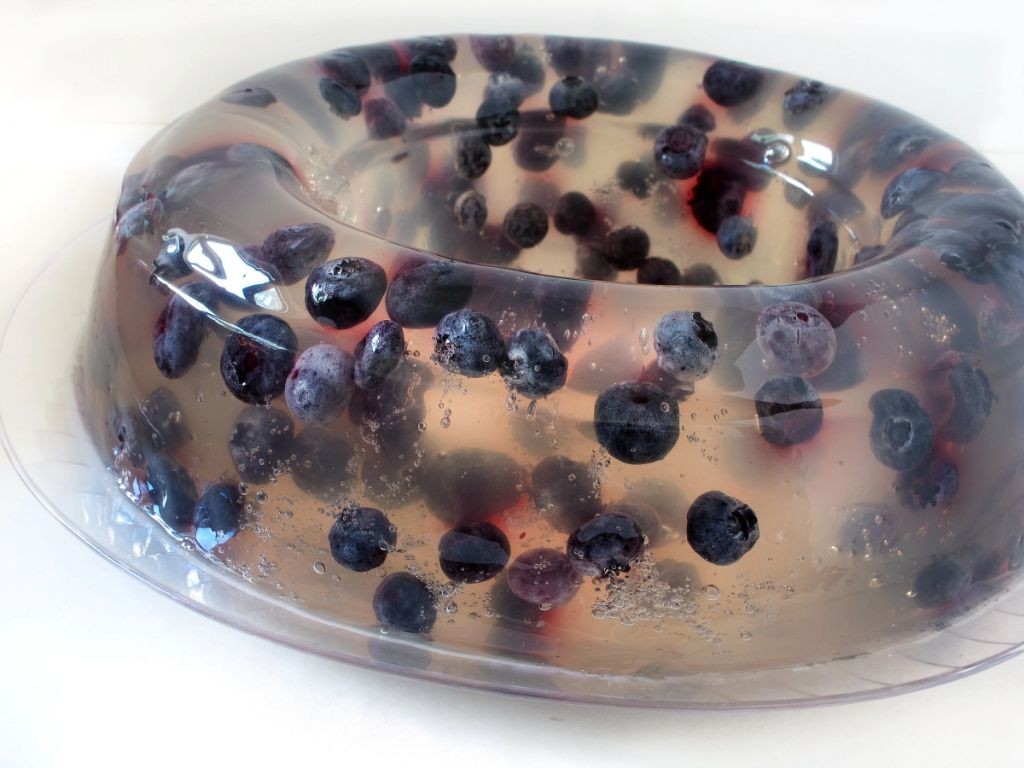 Blueberry Lemon Jello Mold